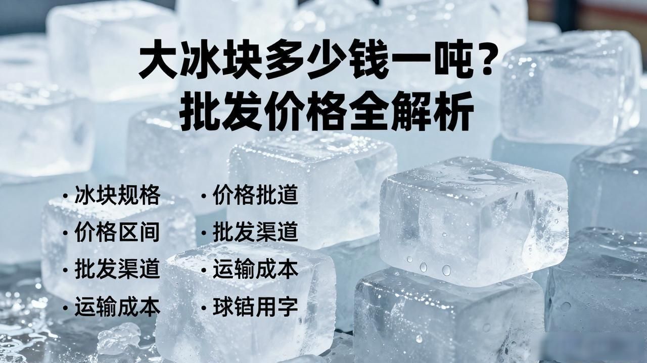 大冰块多少钱一吨？静安批发价格全解析