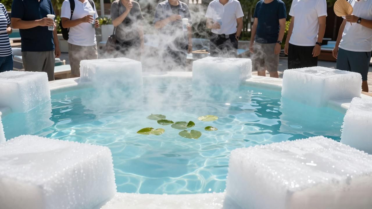 静安高温水池降温大冰块真有用吗?