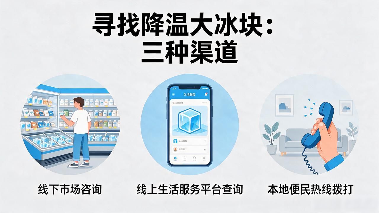 静安降温大冰块电话怎么找?3个渠道全讲清