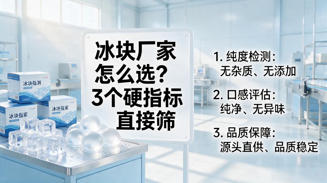 静安冰块厂家怎么选？3个硬指标直接筛